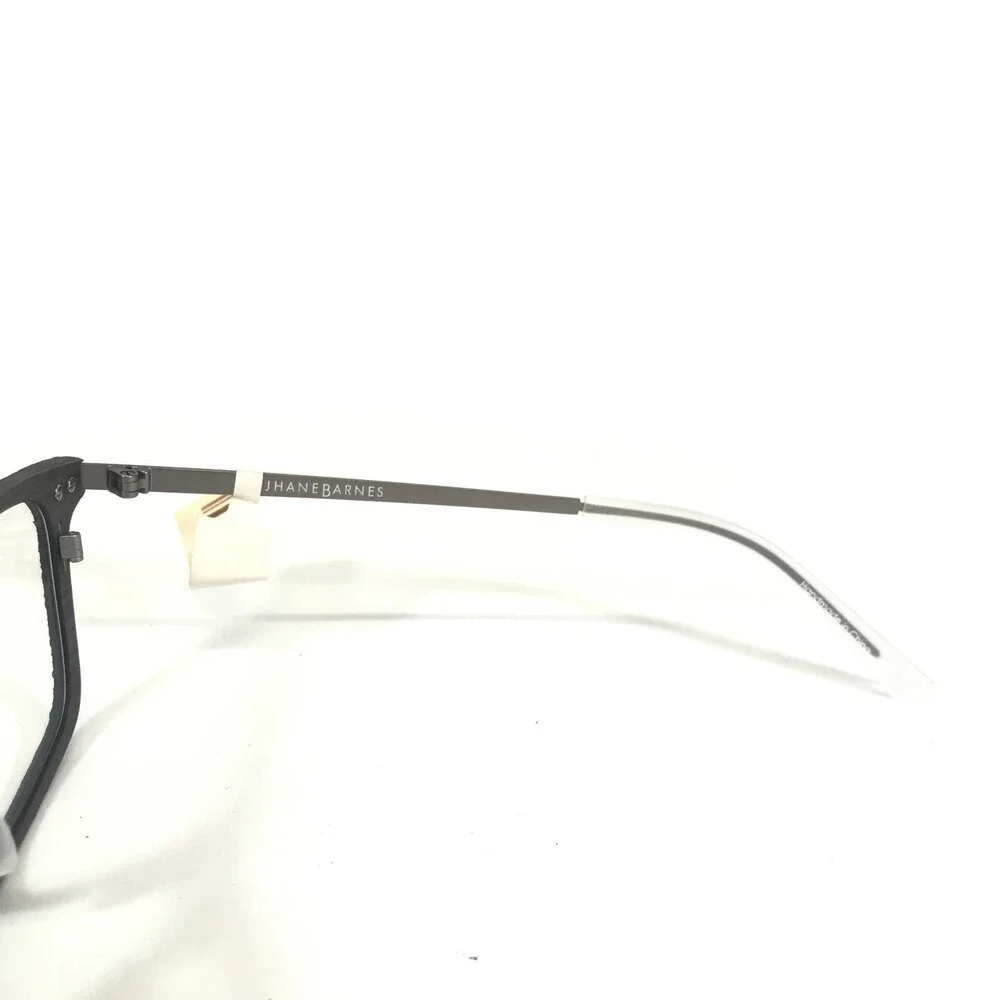 Jhane Barnes Eyeglasses Frames Adjugate BC Gray Burgundy Red Square 53-18-140 - Picture 6 of 11